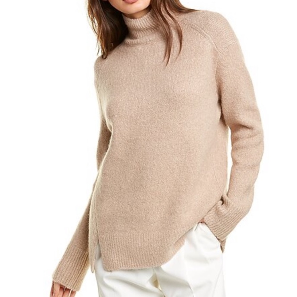 Women’s Vince Slit Seam Alpaca-Blend Turtleneck